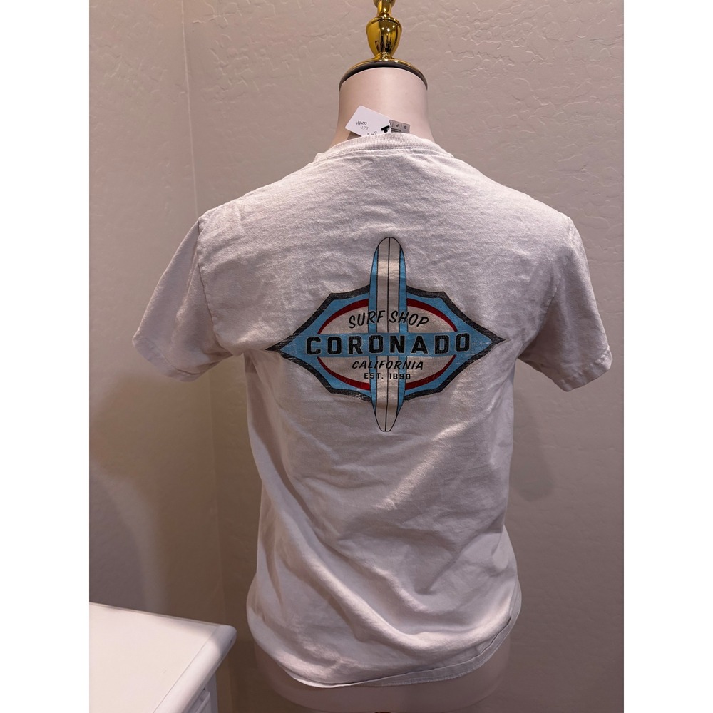 Coastal Classics Coronado Surf Shop Graphic Tee White Small California Beach